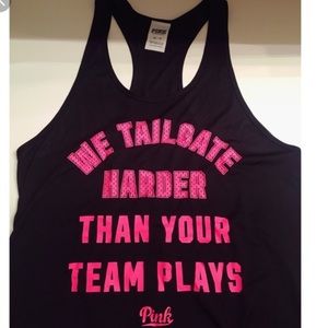 Victoria secret pink tailgate tank